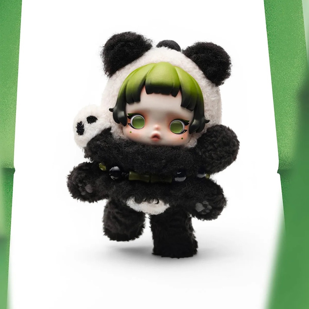 Pop Mart SKULLPANDA Lazy Panda Plush Doll Pendant - Picture 9 of 12